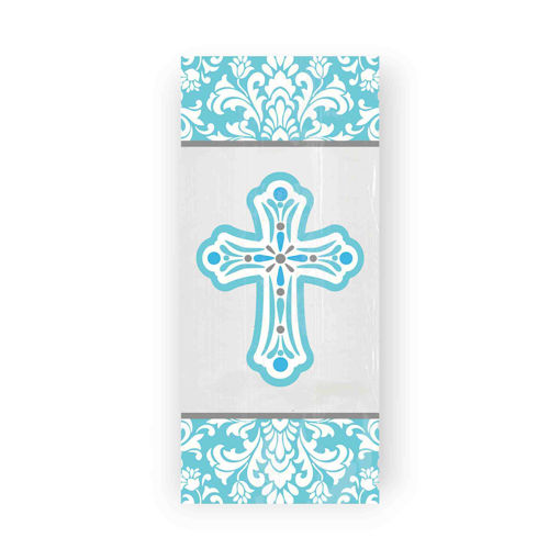 Picture of RADIANT CROSS BLUE PARTY BAGS - 20 PACK